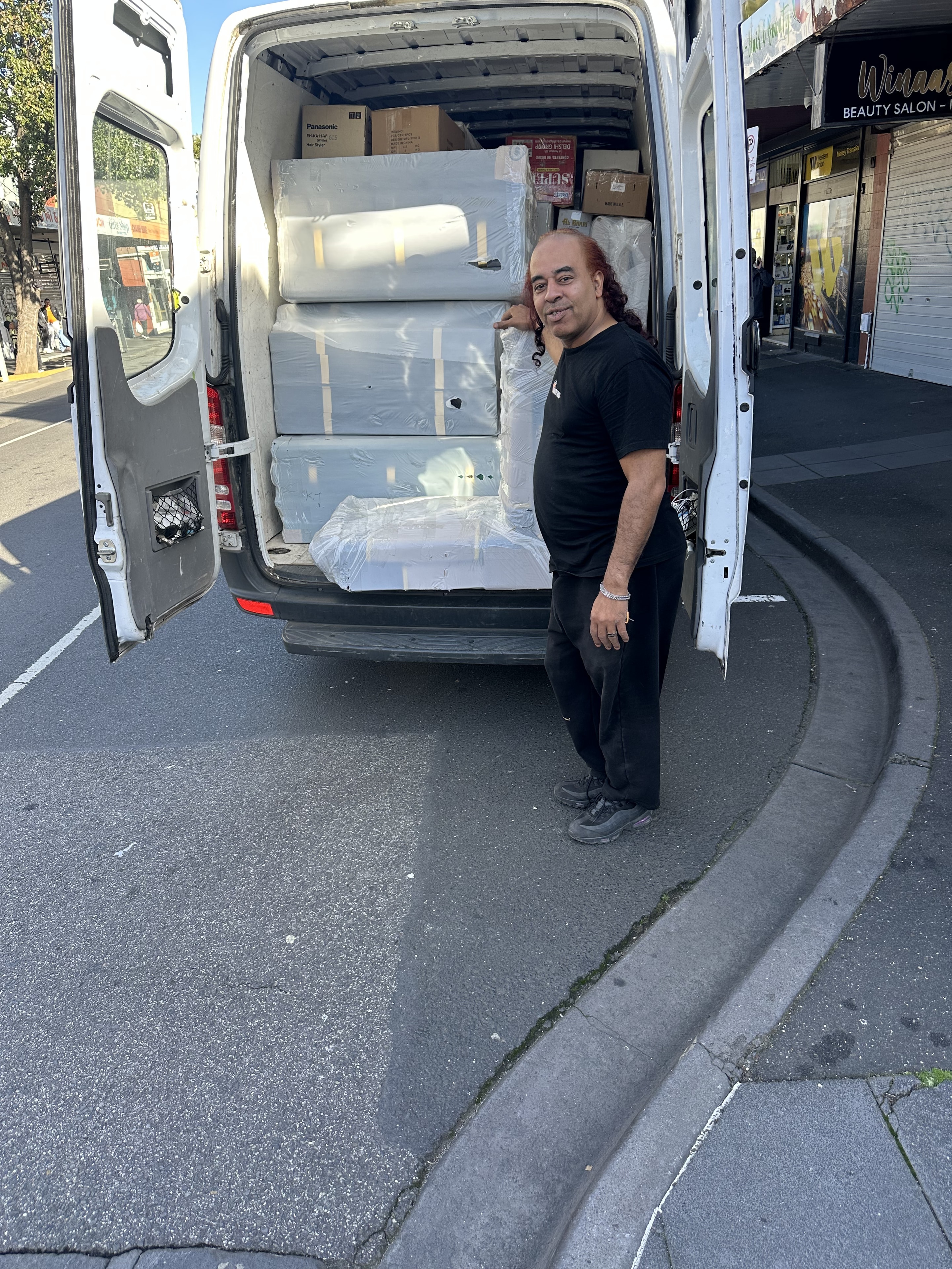 Mr Abas at work supporting community transport