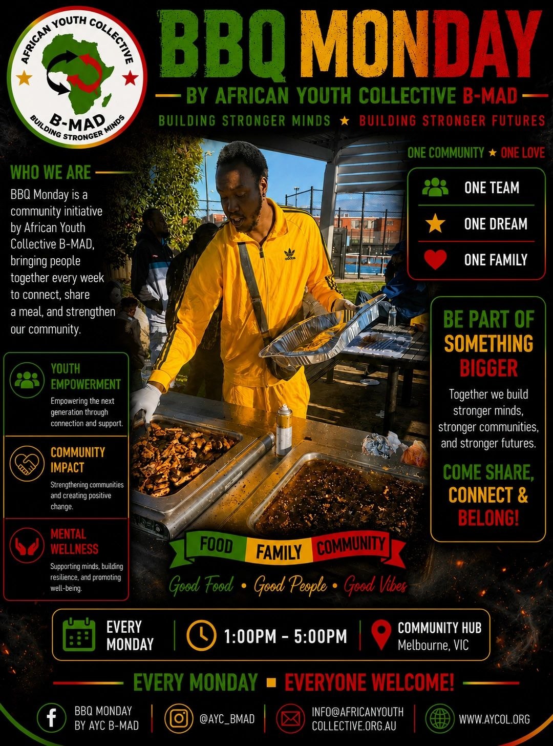 BBQ Monday community event poster